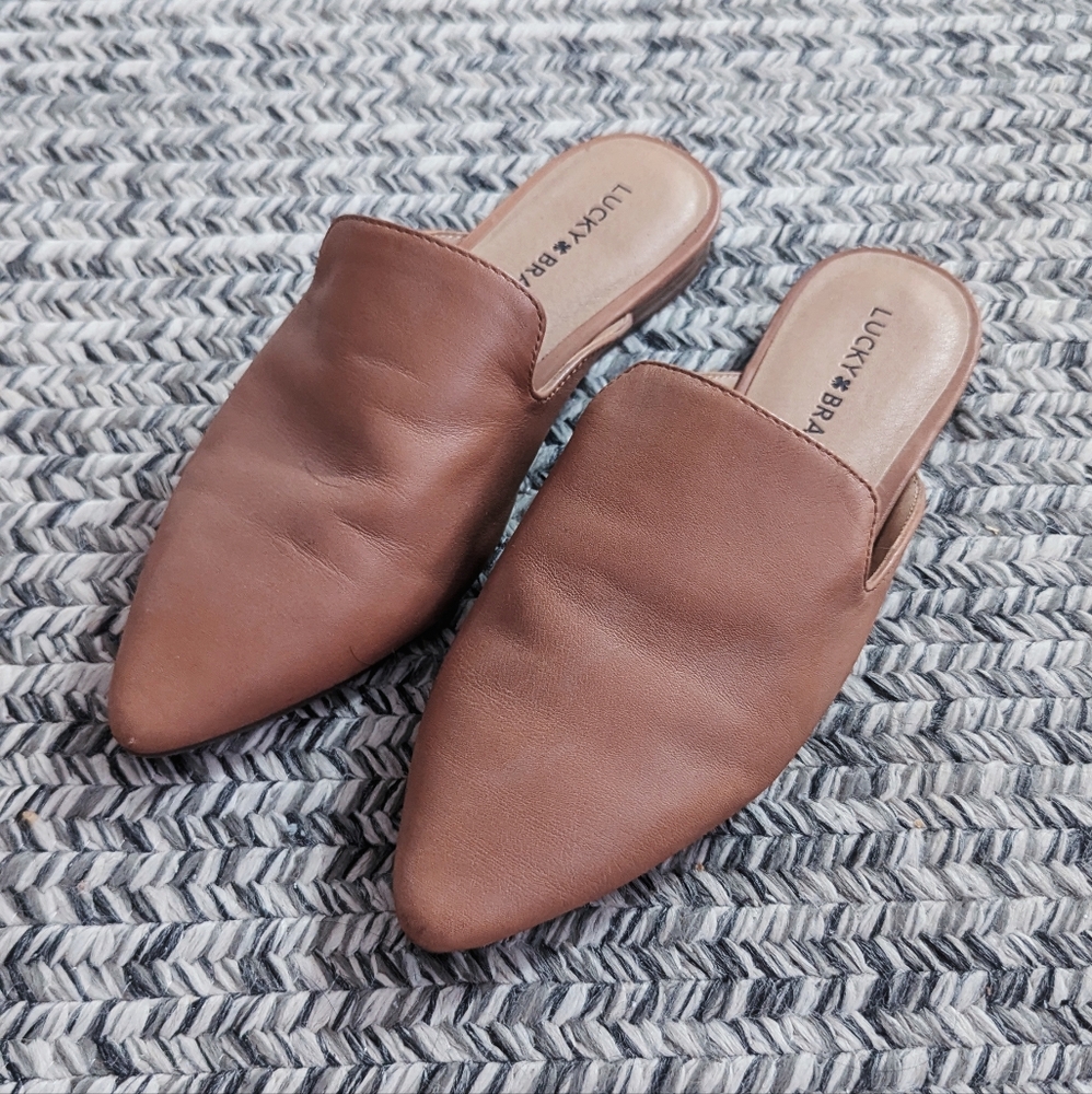Lucky Brand Brown Brynnuh Mule